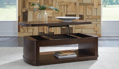 Korestone Lift-Top Coffee Table - T679-9 - product view or room setting; only coffee table included (supplier image 7)