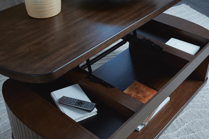 Korestone Lift-Top Coffee Table - T679-9 - finish or detail (supplier image 8)