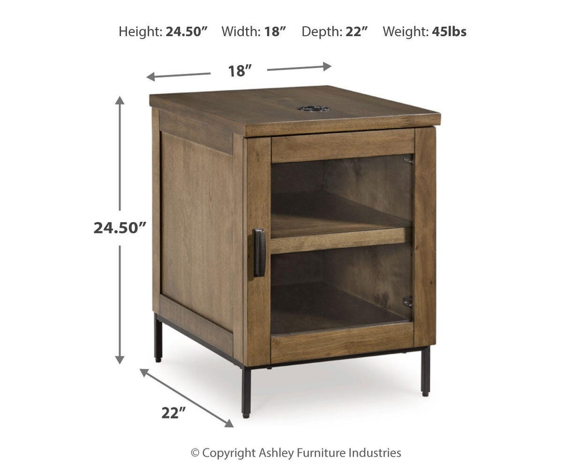 Torlanta Coffee Table and 2 End Tables - T686T1 - approximate manufacturer dimensions (supplier image 20)