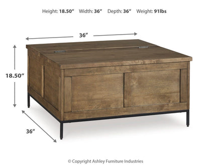 Torlanta Coffee Table and 2 End Tables - T686T1 - approximate manufacturer dimensions (supplier image 21)