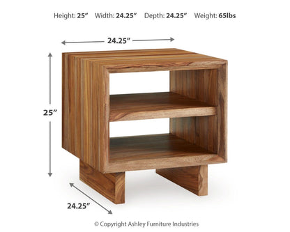 Dressonni End Table - T690-2 - approximate manufacturer dimensions (supplier image 7)