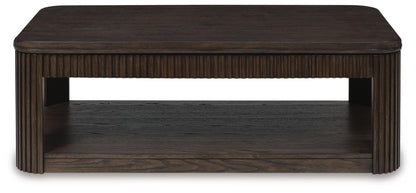 Carlibrie Lift-Top Coffee Table - T700-9 - product view or room setting; only coffee table included (supplier image 4)