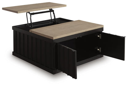 Rylandyn Lift-Top Coffee Table - T721-00 - product view or room setting; only coffee table included (supplier image 3)