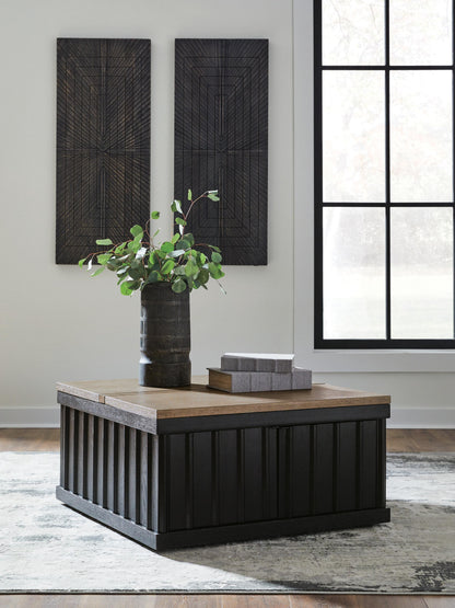 Rylandyn Lift-Top Coffee Table - T721-00 - product view or room setting; only coffee table included (supplier image 2)