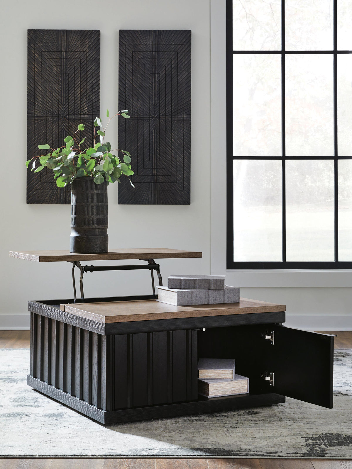 Rylandyn Lift-Top Coffee Table - T721-00 - product view or room setting; only coffee table included (supplier image 6)