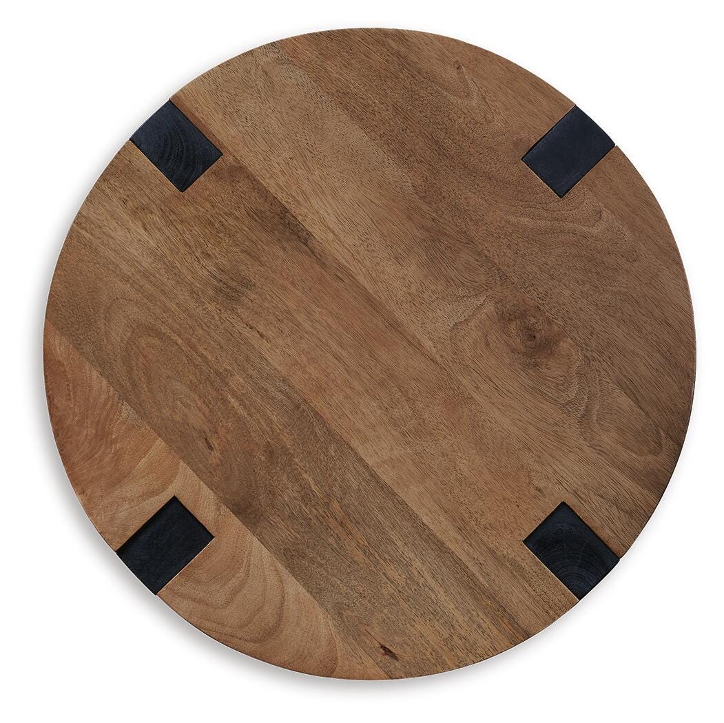 Hanneforth Coffee Table and 2 End Tables - T726T1 - product view or room setting; complete kit and included component views (supplier image 4)