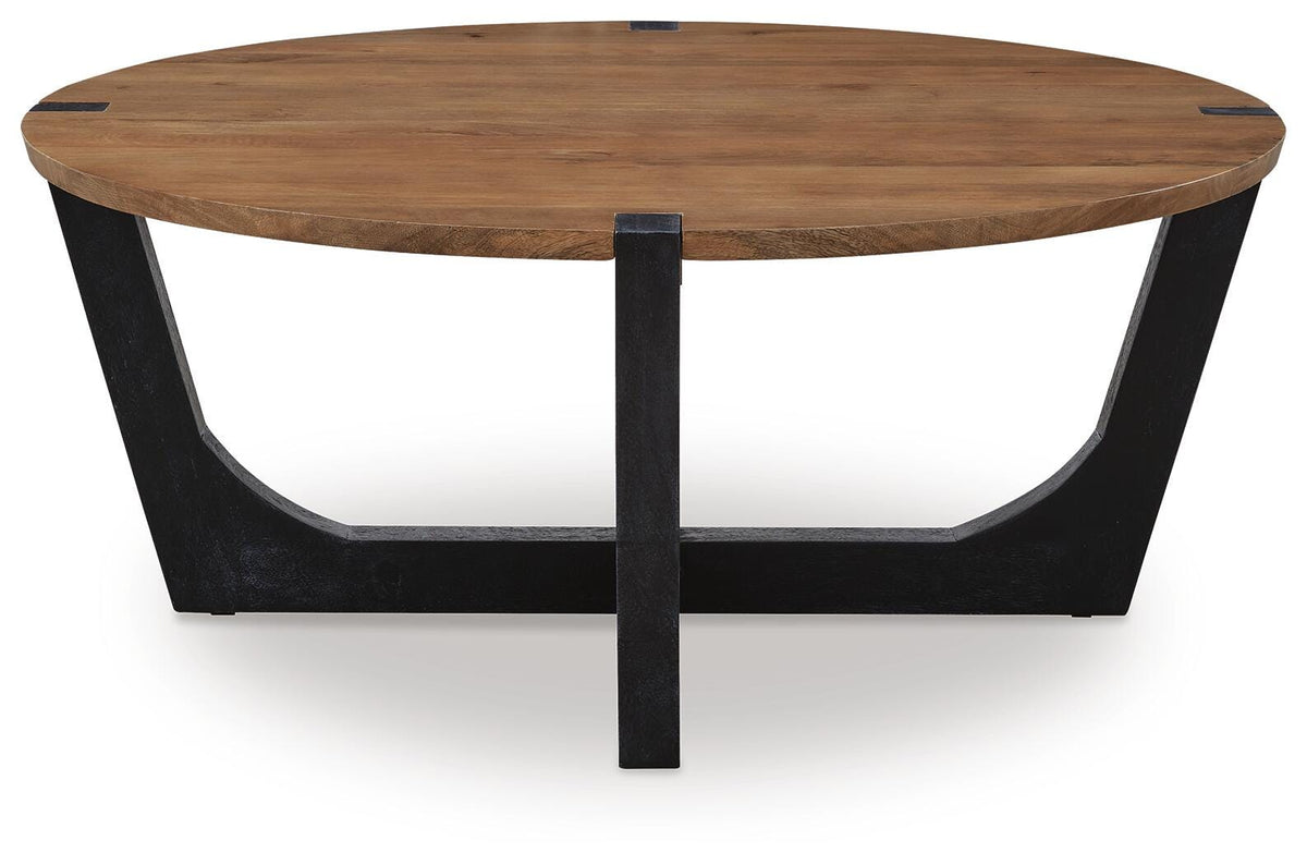 Hanneforth Coffee Table - T726-8 - product view or room setting; only coffee table included (supplier image 3)