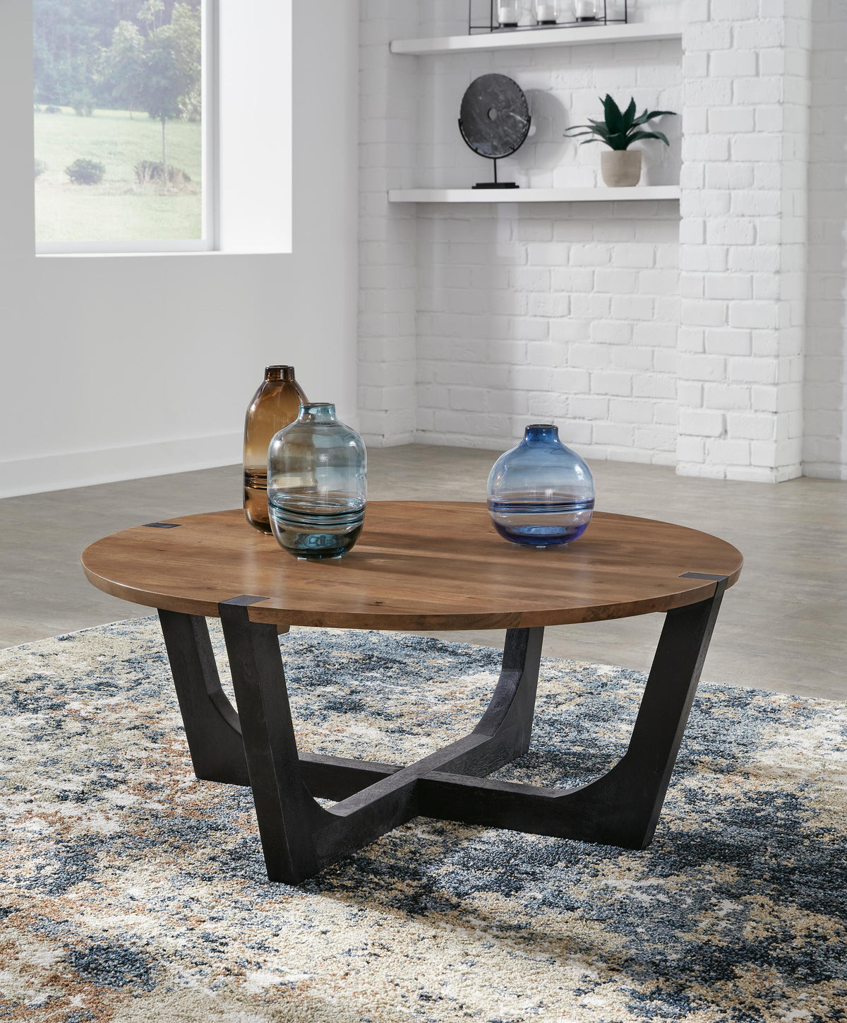 Hanneforth Coffee Table - T726-8 - product view or room setting; only coffee table included (supplier image 2)