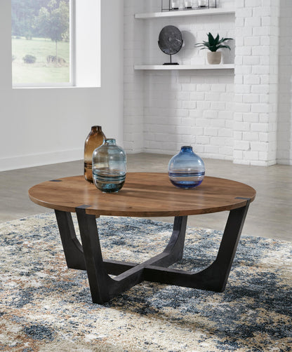 Hanneforth Coffee Table - T726-8 - product view or room setting; only coffee table included (supplier image 2)