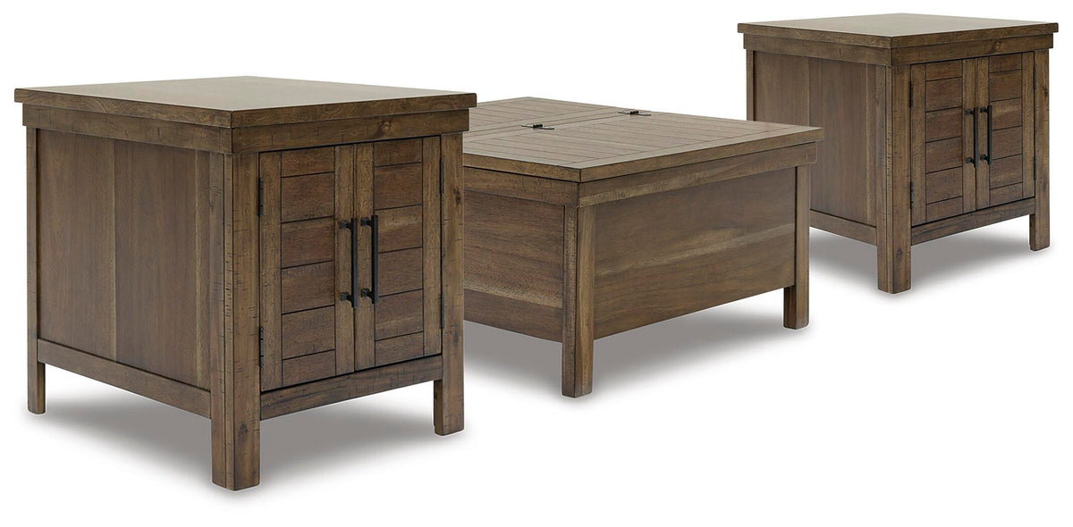 Moriville Living Room Table Sets - T731T1 - product view or room setting; complete kit and included component views (supplier image 21)