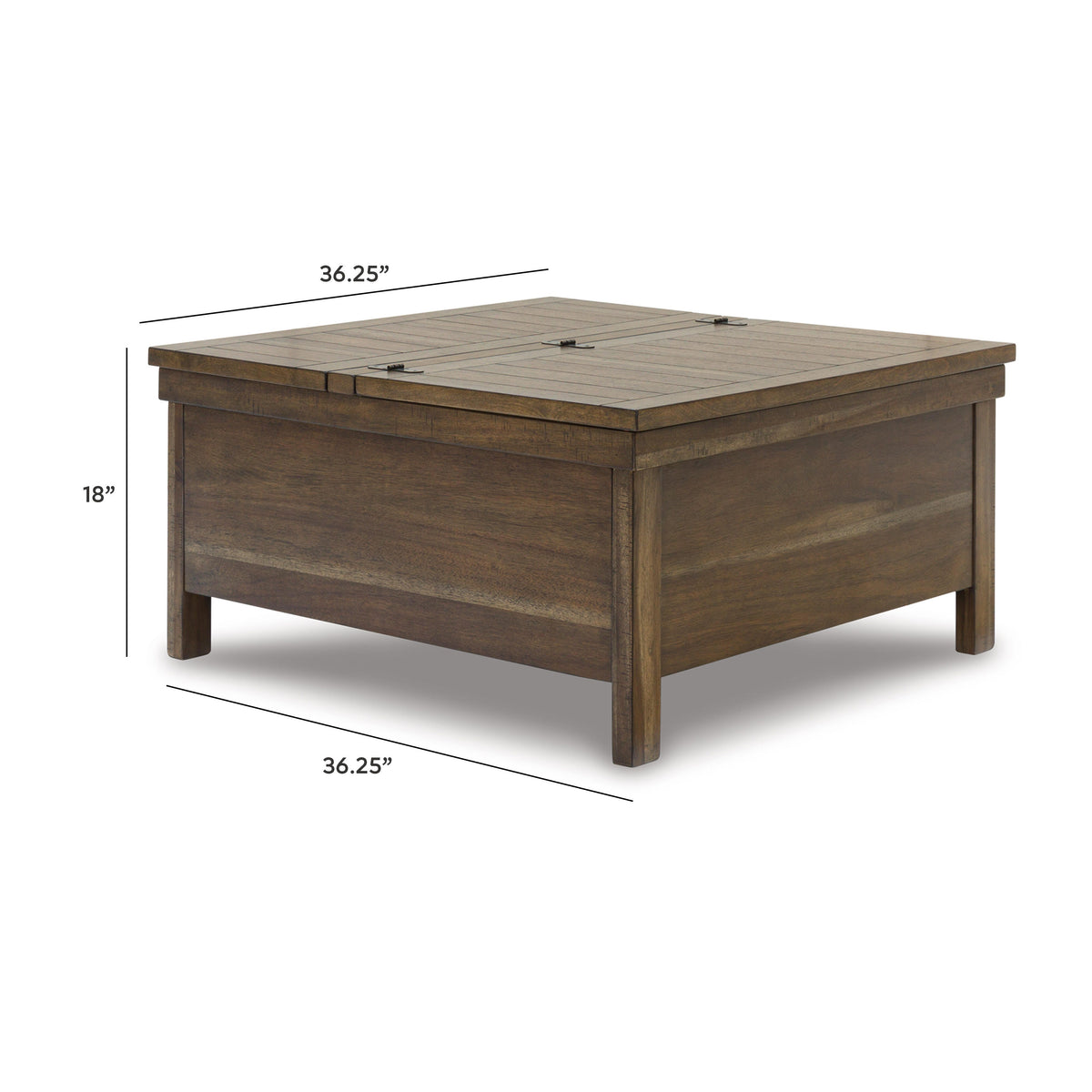 Moriville Lift-Top Coffee Table - T731-9 - approximate manufacturer dimensions (supplier image 9)