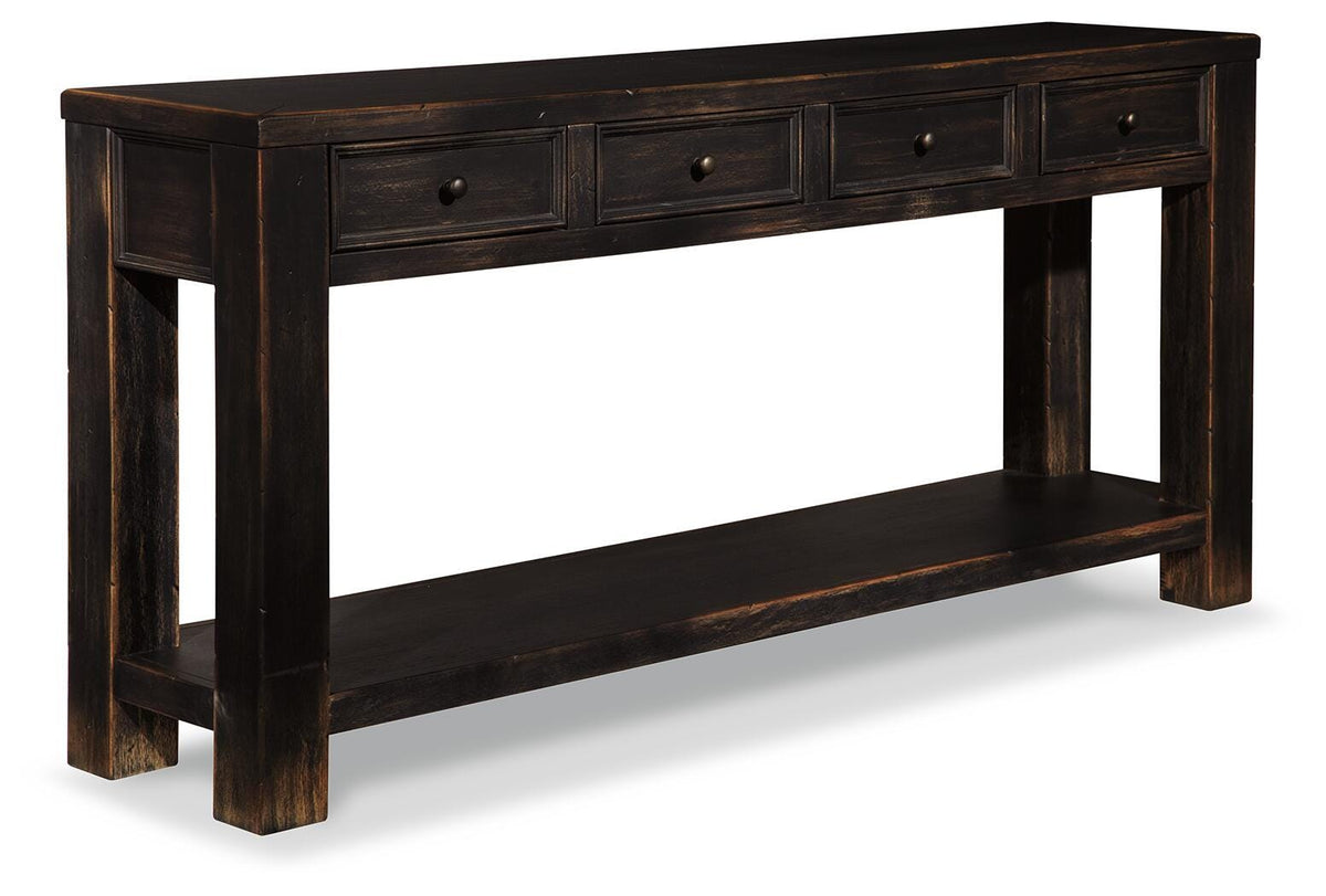 Gavelston Sofa/Console Table - T732-4 - product view or room setting; only console table included (supplier image 1)
