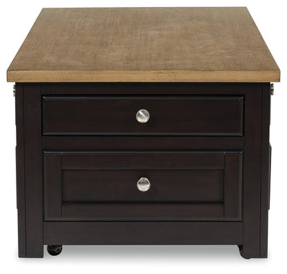 Drazmine Lift-Top Coffee Table - T734-20 - product view or room setting; only coffee table included (supplier image 5)