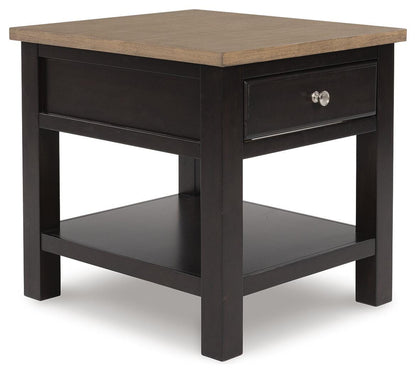 Drazmine End Table - T734-3 - product view or room setting; only end table included (supplier image 1)