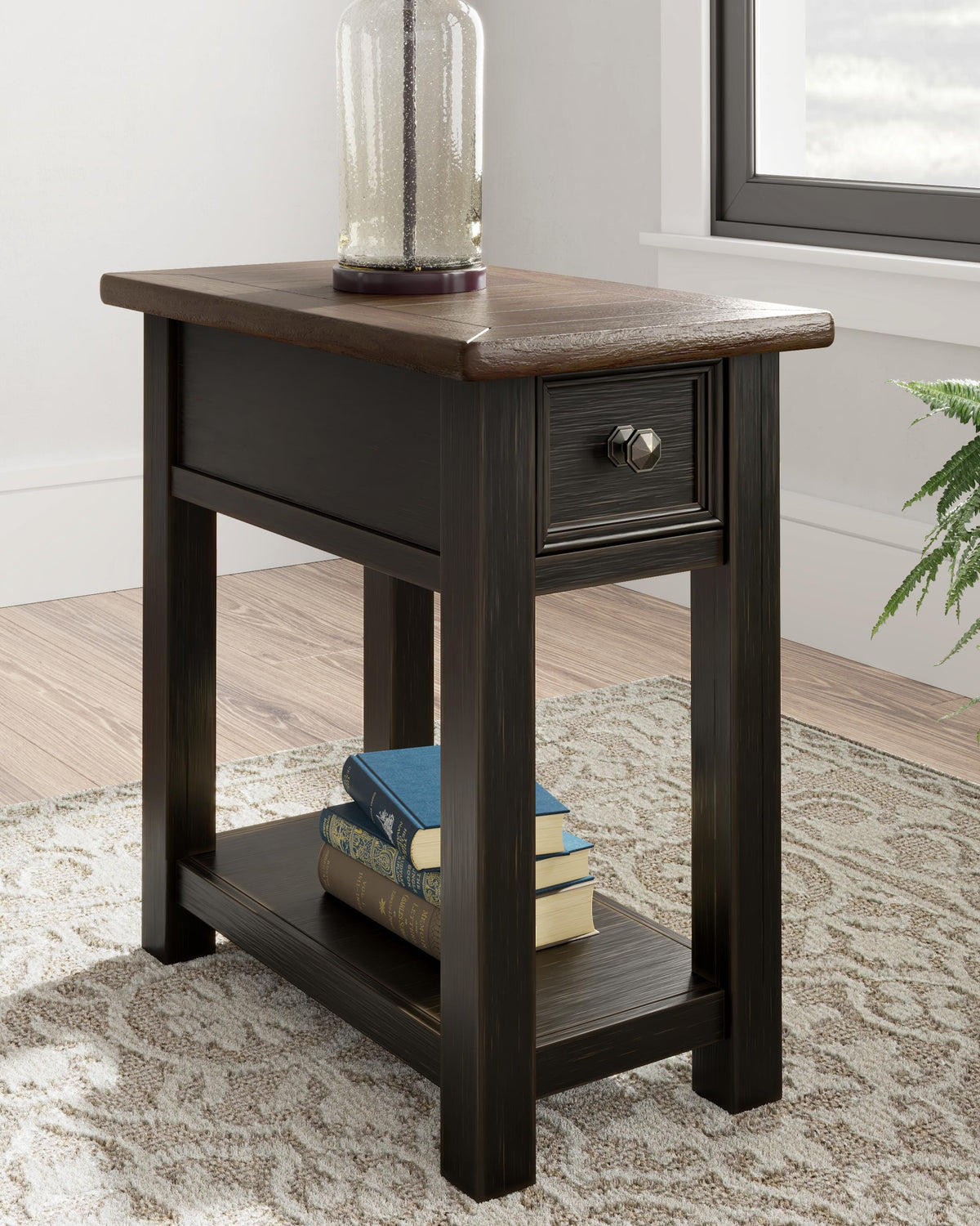 Tyler Creek Chairside End Table - T736-107 - product view or room setting; only end table included (supplier image 2)
