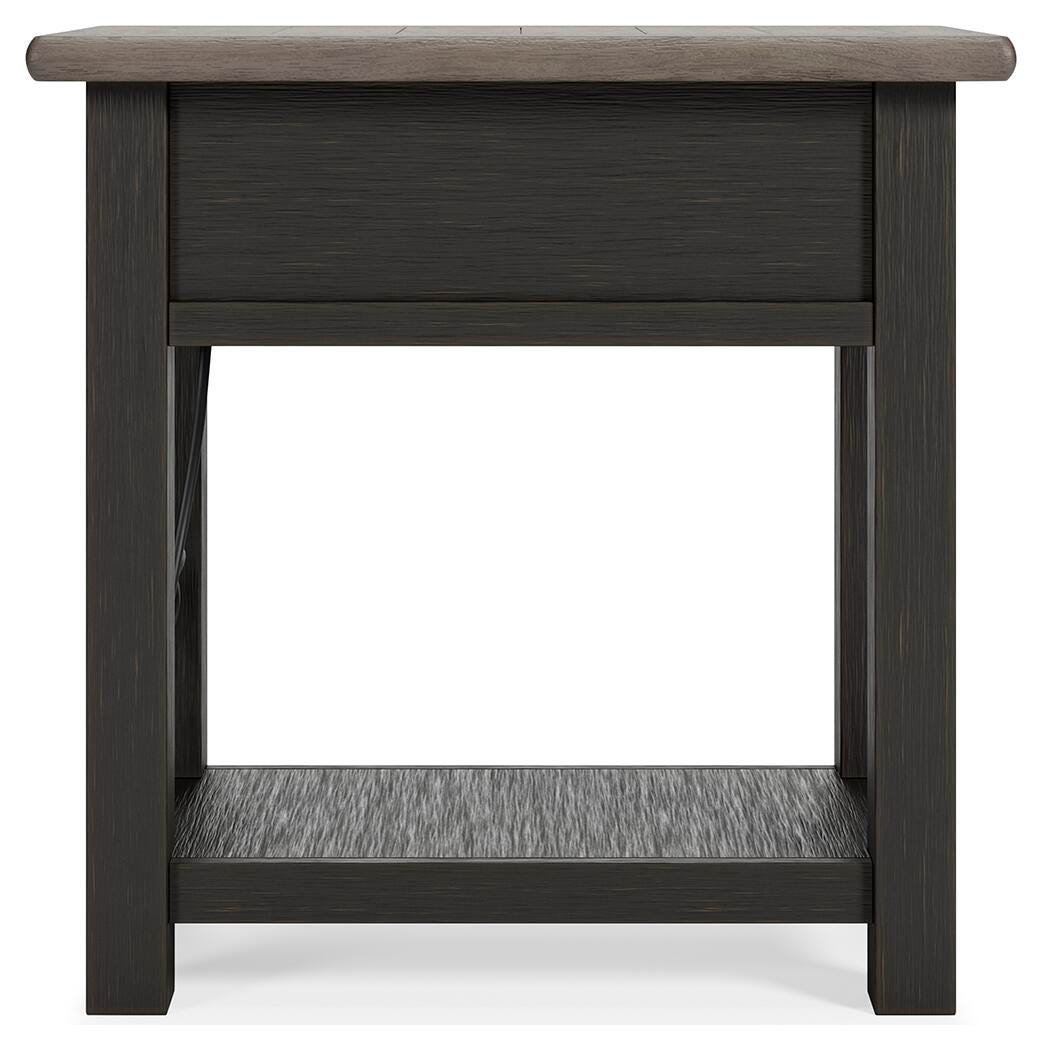 Tyler Creek Chairside End Table - T736-107 - product view or room setting; only end table included (supplier image 7)