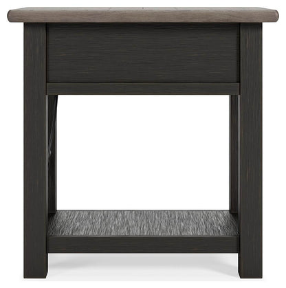 Tyler Creek Chairside End Table - T736-107 - product view or room setting; only end table included (supplier image 7)