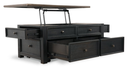 Tyler Creek Coffee Table with Lift Top - T736-20 - product view or room setting; only coffee table included (supplier image 3)