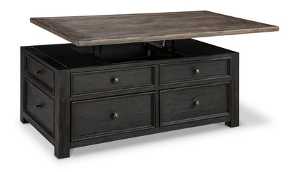 Tyler Creek Coffee Table with Lift Top - T736-20 - product view or room setting; only coffee table included (supplier image 11)
