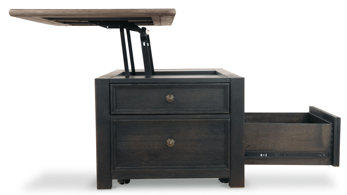 Tyler Creek Coffee Table with Lift Top - T736-20 - product view or room setting; only coffee table included (supplier image 6)