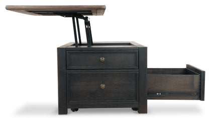 Tyler Creek Coffee Table with Lift Top - T736-20 - product view or room setting; only coffee table included (supplier image 6)