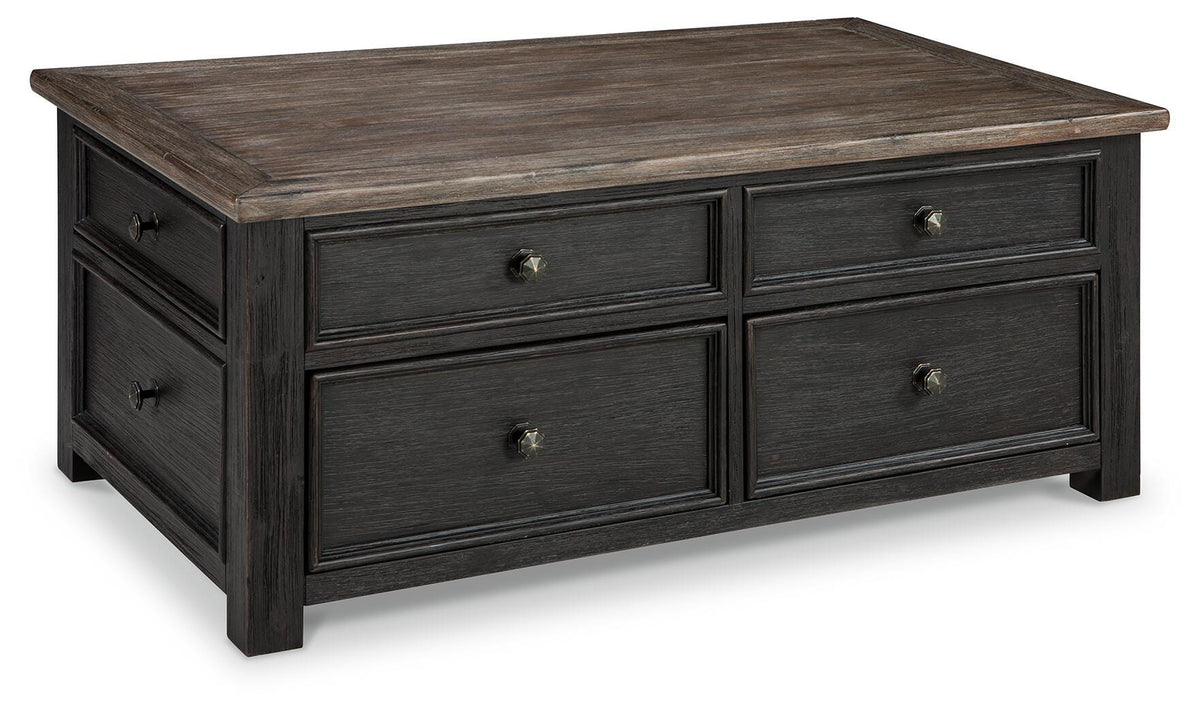 Tyler Creek Coffee Table with Lift Top - T736-20 - product view or room setting; only coffee table included (supplier image 1)