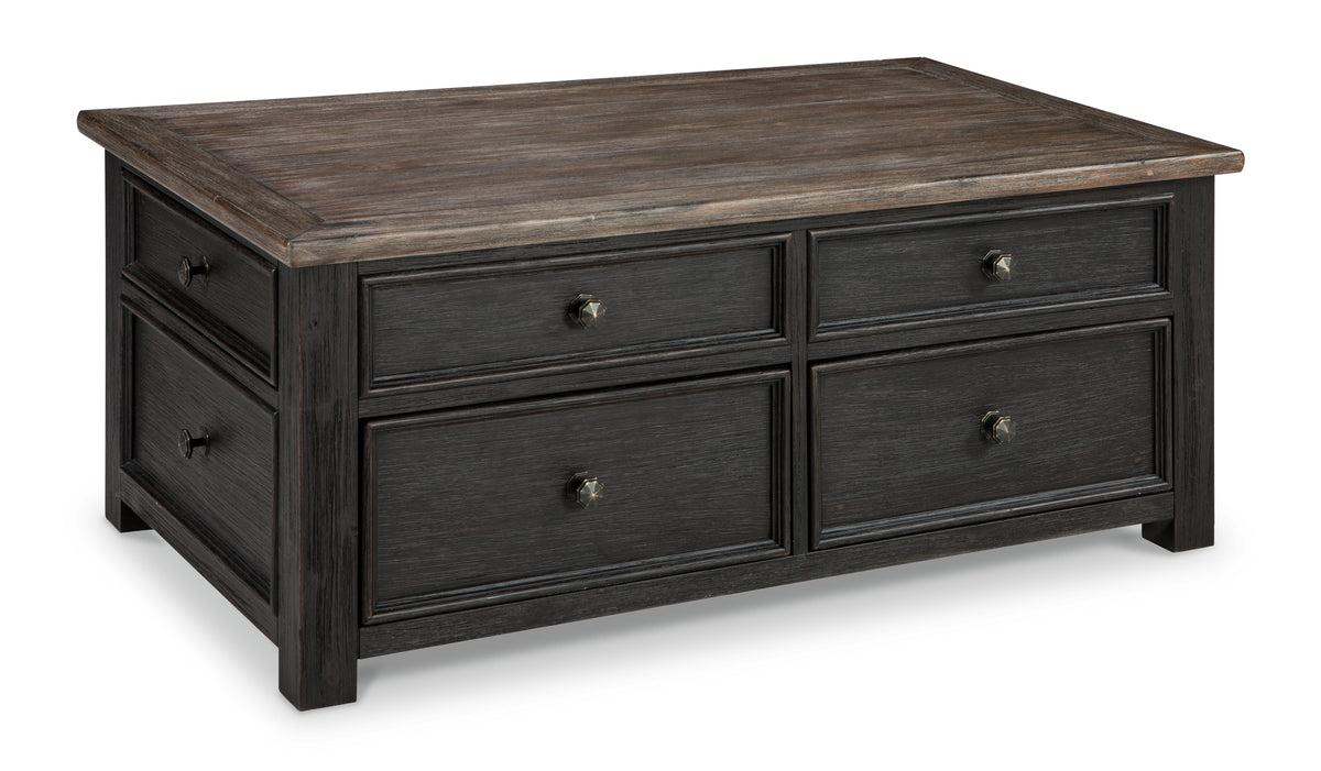 Tyler Creek Coffee Table with Lift Top - T736-20 - product view or room setting; only coffee table included (supplier image 12)