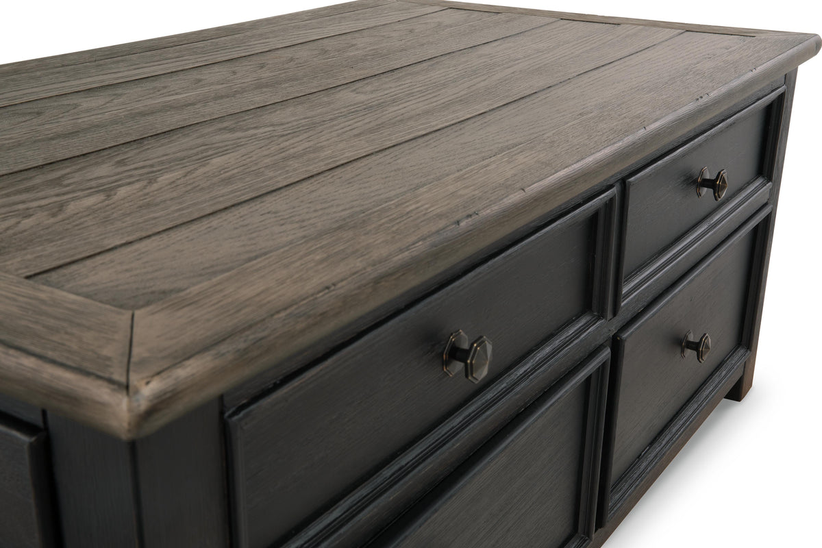 Tyler Creek Coffee Table with Lift Top - T736-20 - product view or room setting; only coffee table included (supplier image 13)