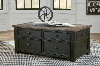 Tyler Creek Coffee Table with Lift Top - T736-20 - product view or room setting; only coffee table included (supplier image 14)