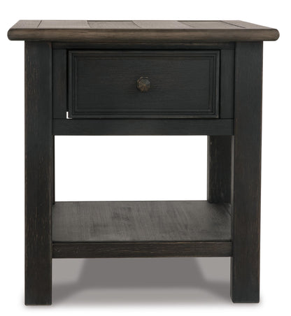 Tyler Creek End Table - T736-3 - product view or room setting; only end table included (supplier image 3)
