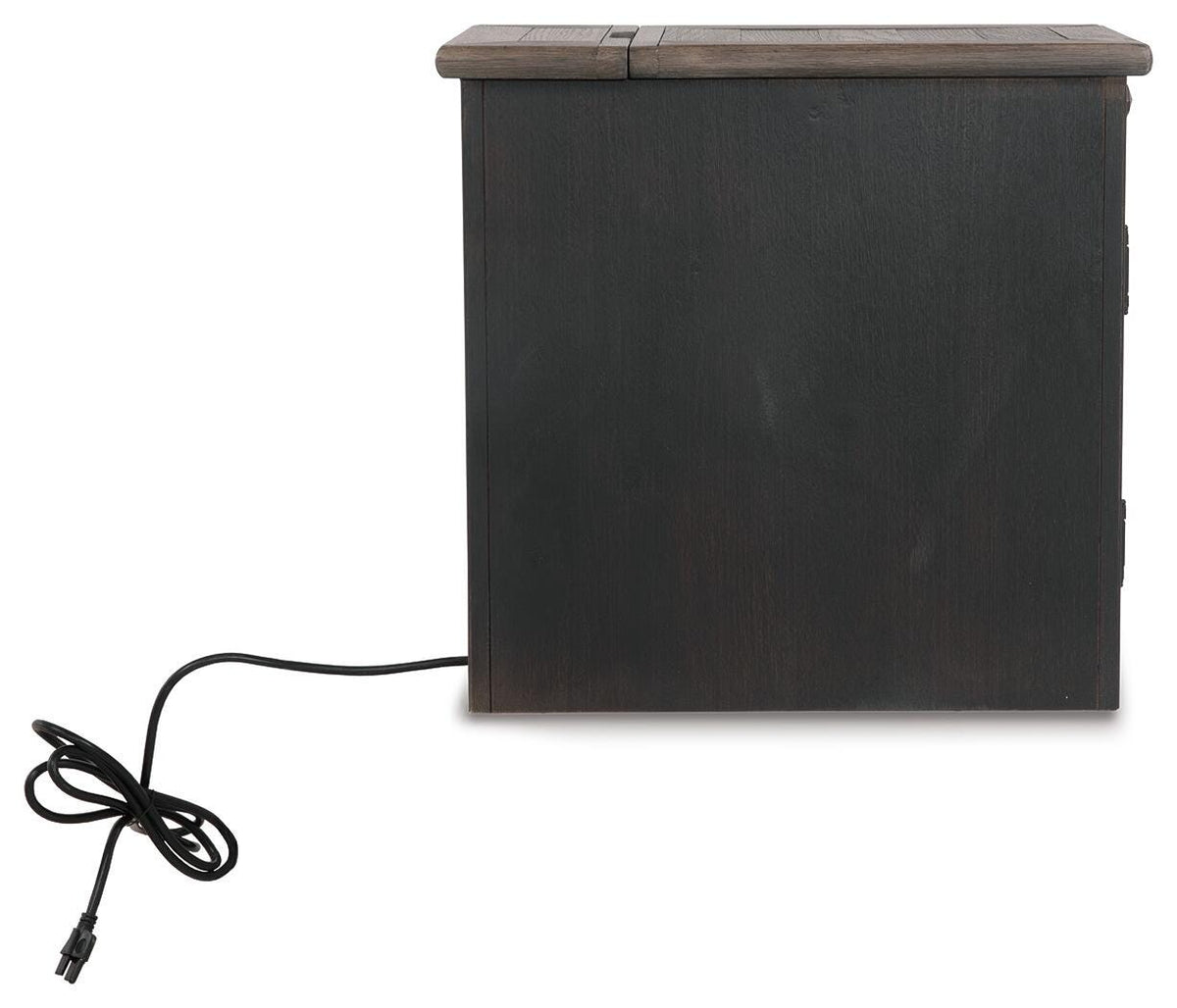 Tyler Creek Chairside End Table with USB Ports & Outlets - T736-7 - product view or room setting; only end table included (supplier image 8)