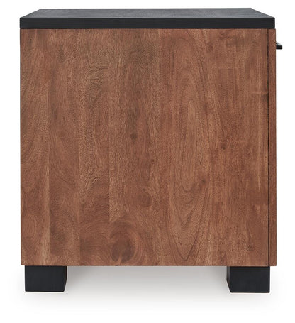 Kallari Chairside End Table - T737-7 - product view or room setting; only end table included (supplier image 5)
