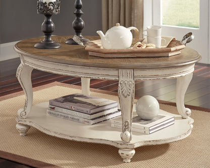 Realyn Coffee Table - T743-0 - product view or room setting; only coffee table included (supplier image 2)