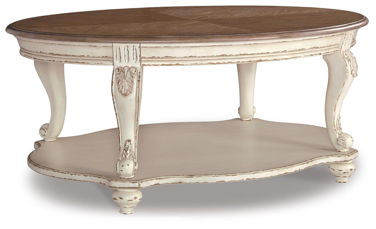 Realyn Coffee Table - T743-0 - product view or room setting; only coffee table included (supplier image 1)