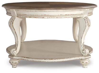 Realyn Coffee Table - T743-0 - product view or room setting; only coffee table included (supplier image 3)
