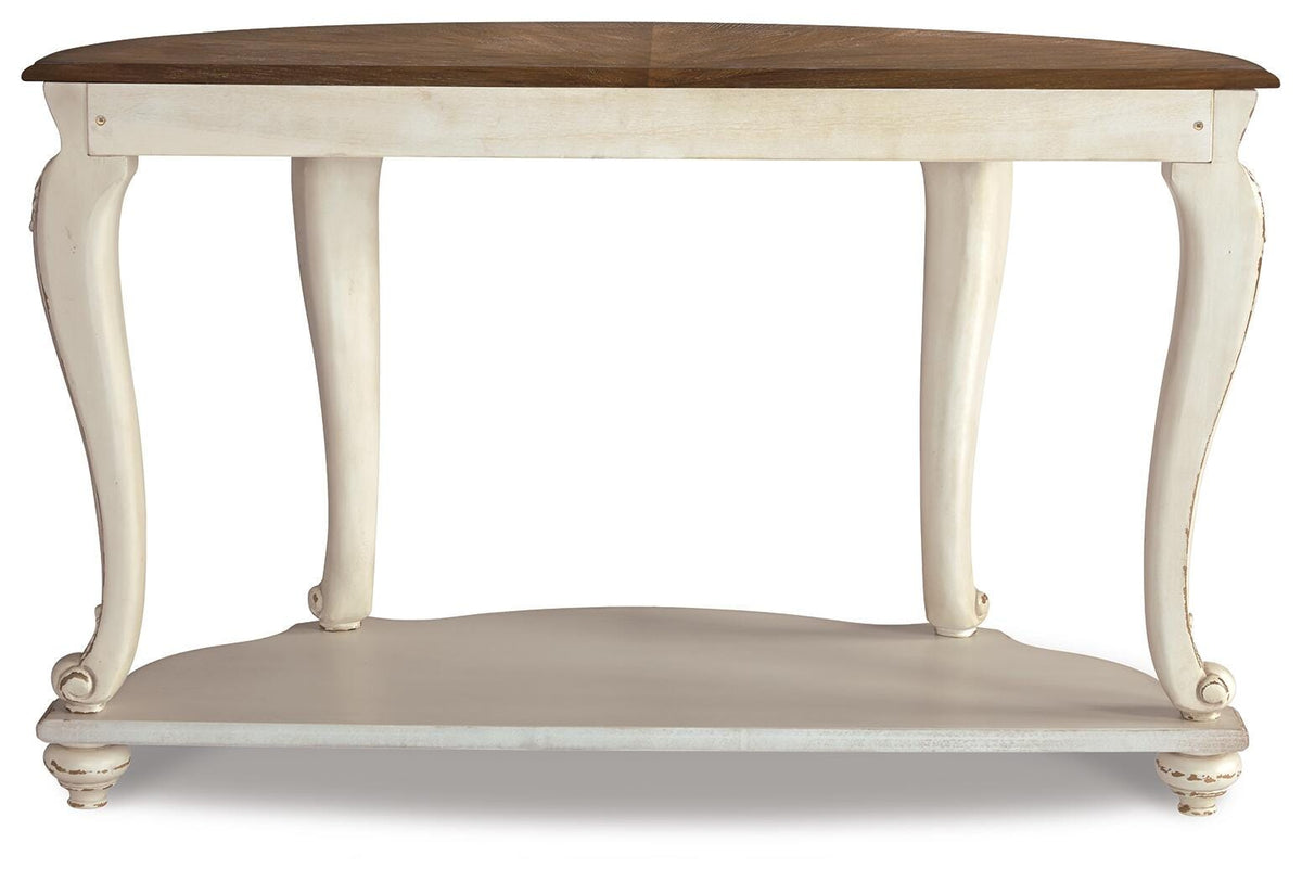 Realyn Sofa Table - T743-4 - product view or room setting; only console table included (supplier image 6)