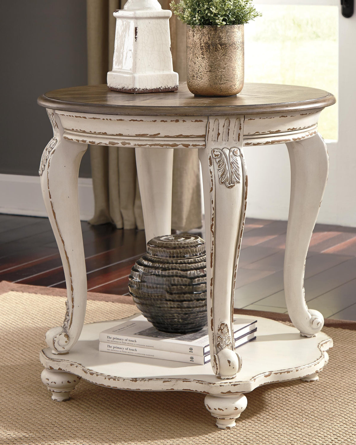 Realyn End Table - T743-6 - product view or room setting; only end table included (supplier image 2)