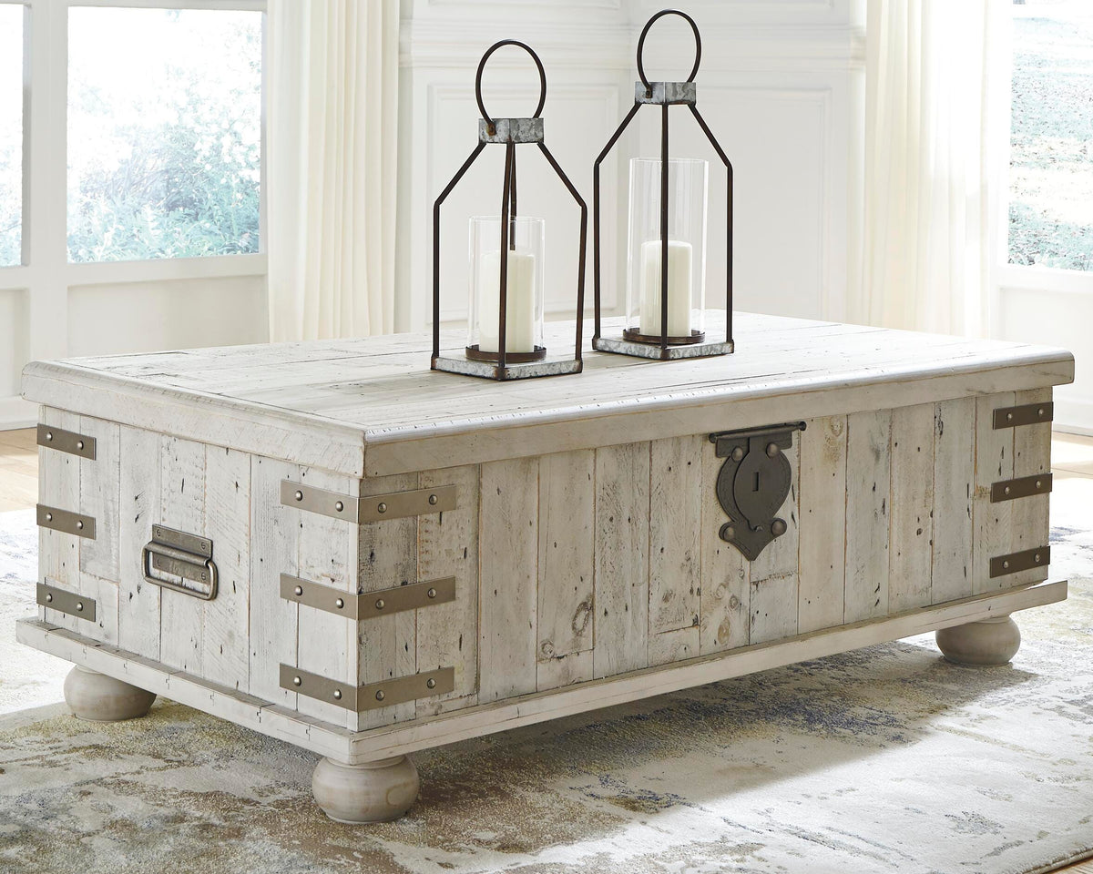 Carynhurst Coffee Table and 2 End Tables - T757T1 - product view or room setting; complete kit and included component views (supplier image 4)