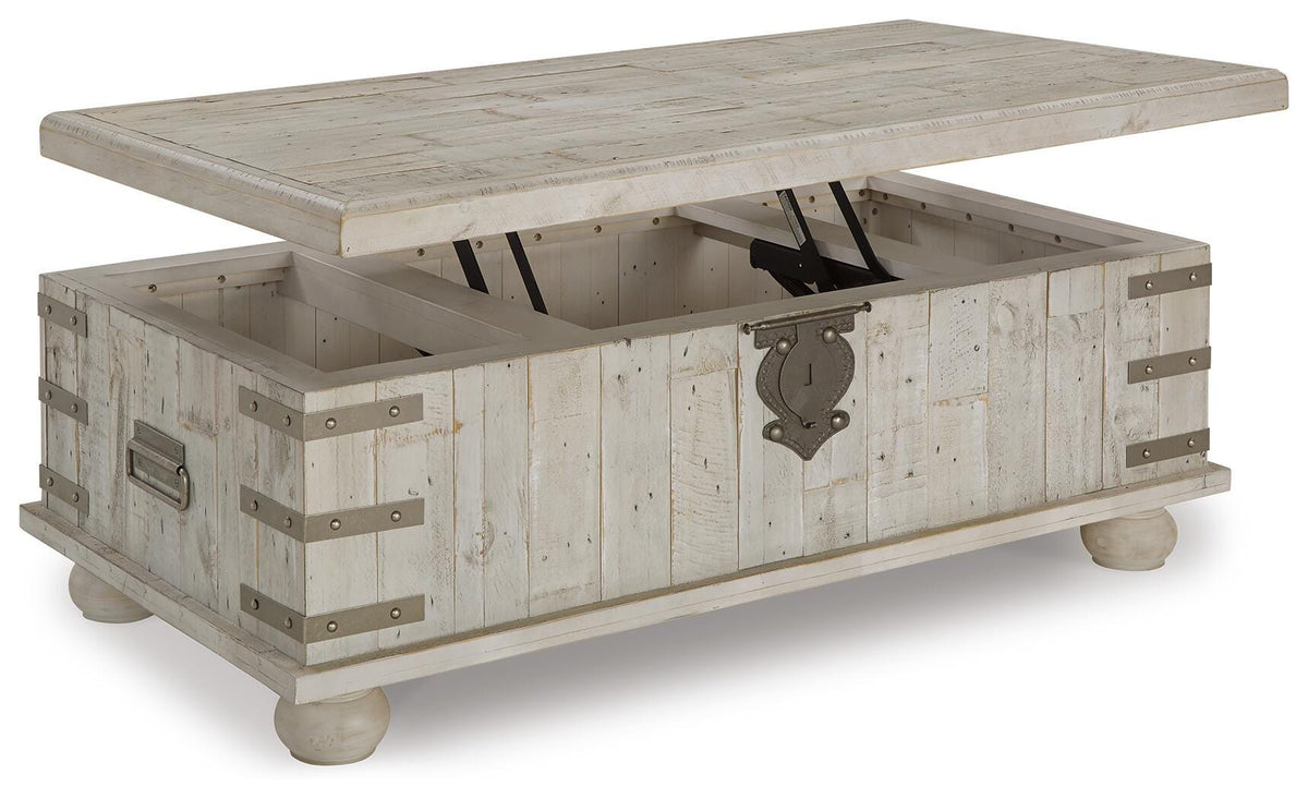 Carynhurst Coffee Table with Lift Top - T757-9 - product view or room setting; only coffee table included (supplier image 3)