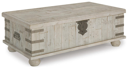 Carynhurst Coffee Table with Lift Top - T757-9 - product view or room setting; only coffee table included (supplier image 1)