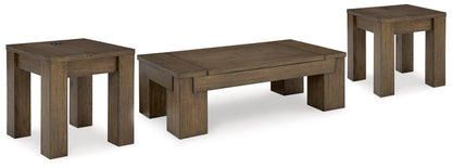 Rosswain Lift-top Coffee Table and 2 End Tables - T763T1 - product view or room setting; complete kit and included component views (supplier image 1)