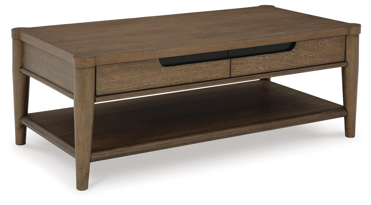 Roanhowe Coffee Table and 2 End Tables - T769T1 - product view or room setting; complete kit and included component views (supplier image 2)