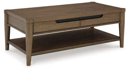 Roanhowe Coffee Table and 2 End Tables - T769T1 - product view or room setting; complete kit and included component views (supplier image 2)