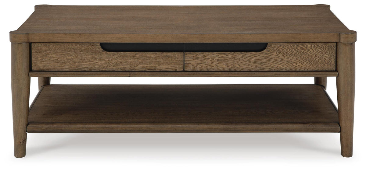 Roanhowe Coffee Table and 2 End Tables - T769T1 - product view or room setting; complete kit and included component views (supplier image 4)