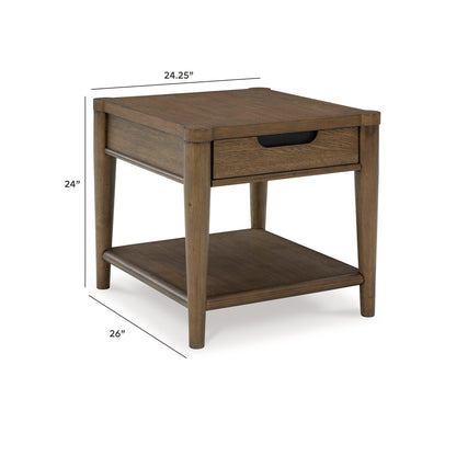 Roanhowe Coffee Table and 2 End Tables - T769T1 - approximate manufacturer dimensions (supplier image 21)