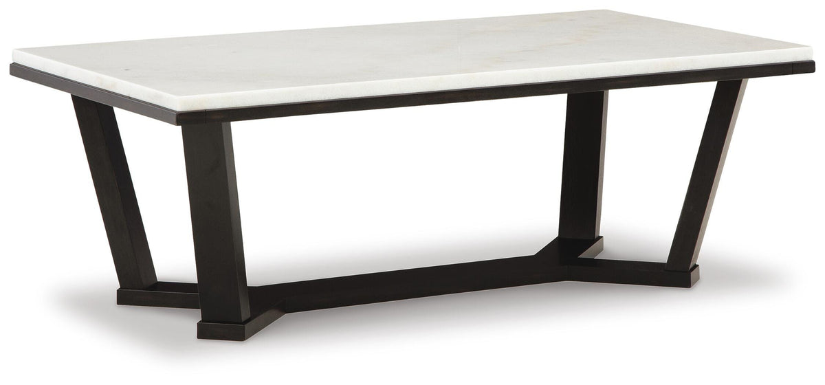 Fostead Coffee Table and 2 End Tables - T770T1 - product view or room setting; complete kit and included component views (supplier image 2)