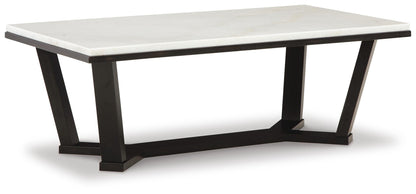 Fostead Coffee Table and 2 End Tables - T770T1 - product view or room setting; complete kit and included component views (supplier image 2)