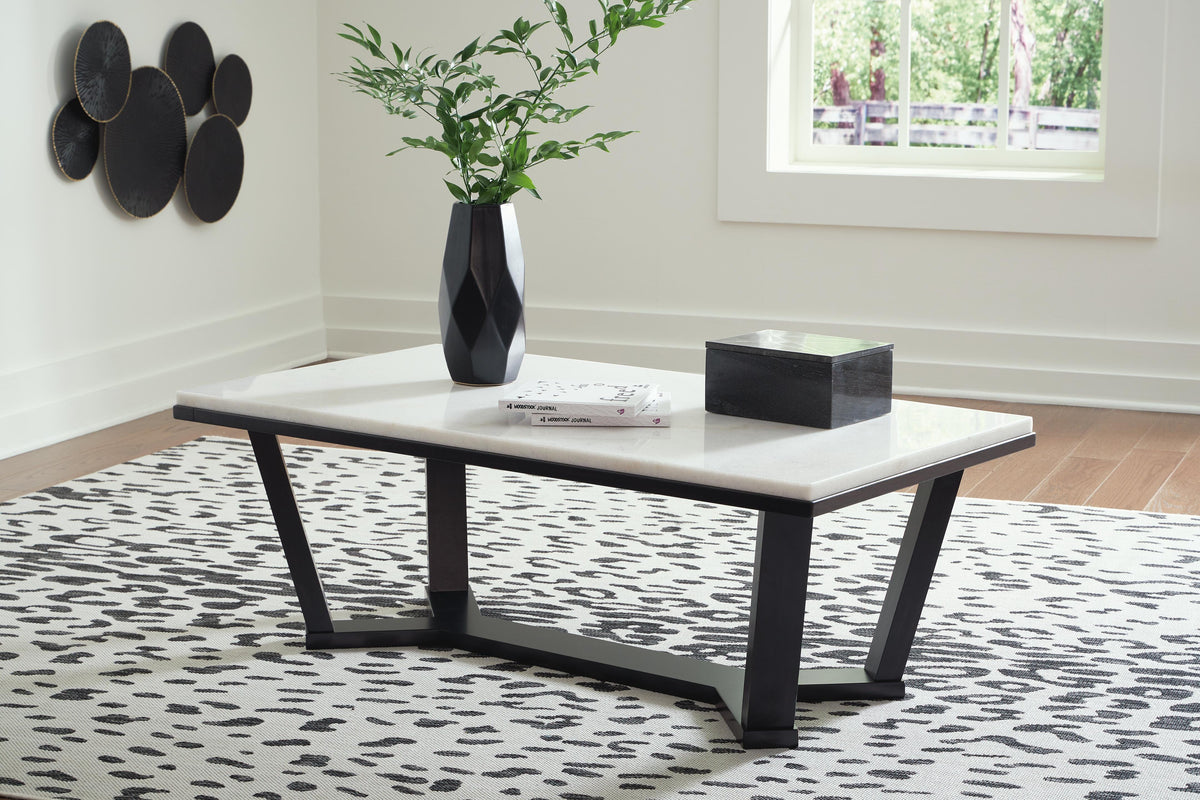 Fostead Coffee Table - T770-1 - product view or room setting; only coffee table included (supplier image 2)