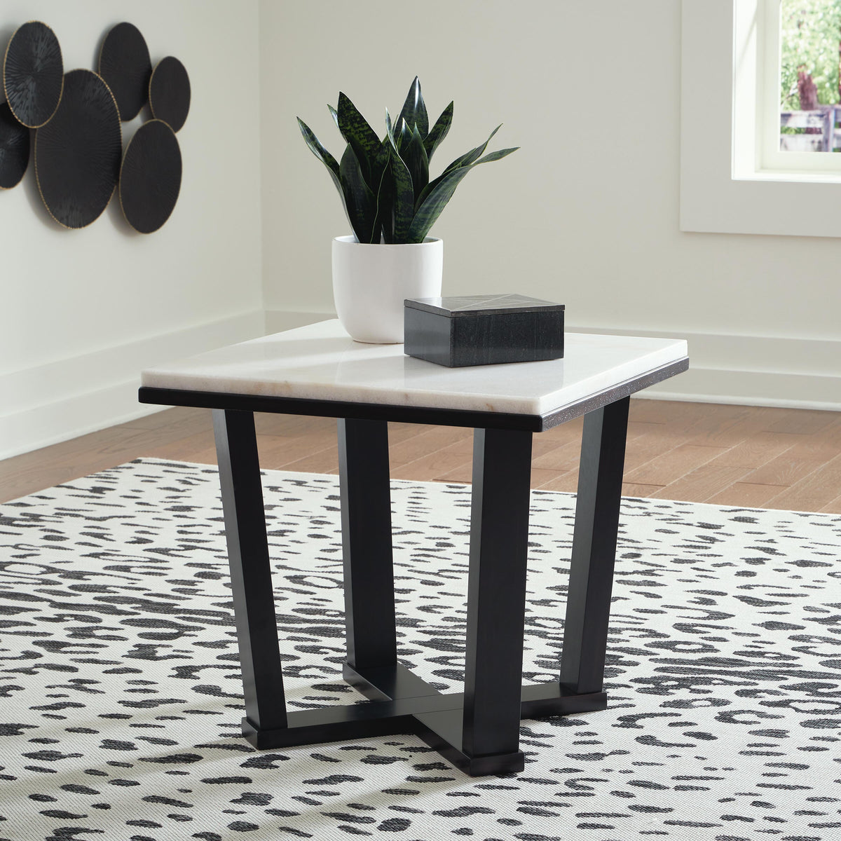 Fostead Coffee Table and 2 End Tables - T770T1 - product view or room setting; complete kit and included component views (supplier image 12)