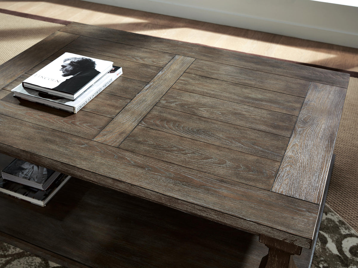 Johnelle Coffee Table Sets - T776T1, T776T2 - product view or room setting; complete kit and included component views (supplier image 9)